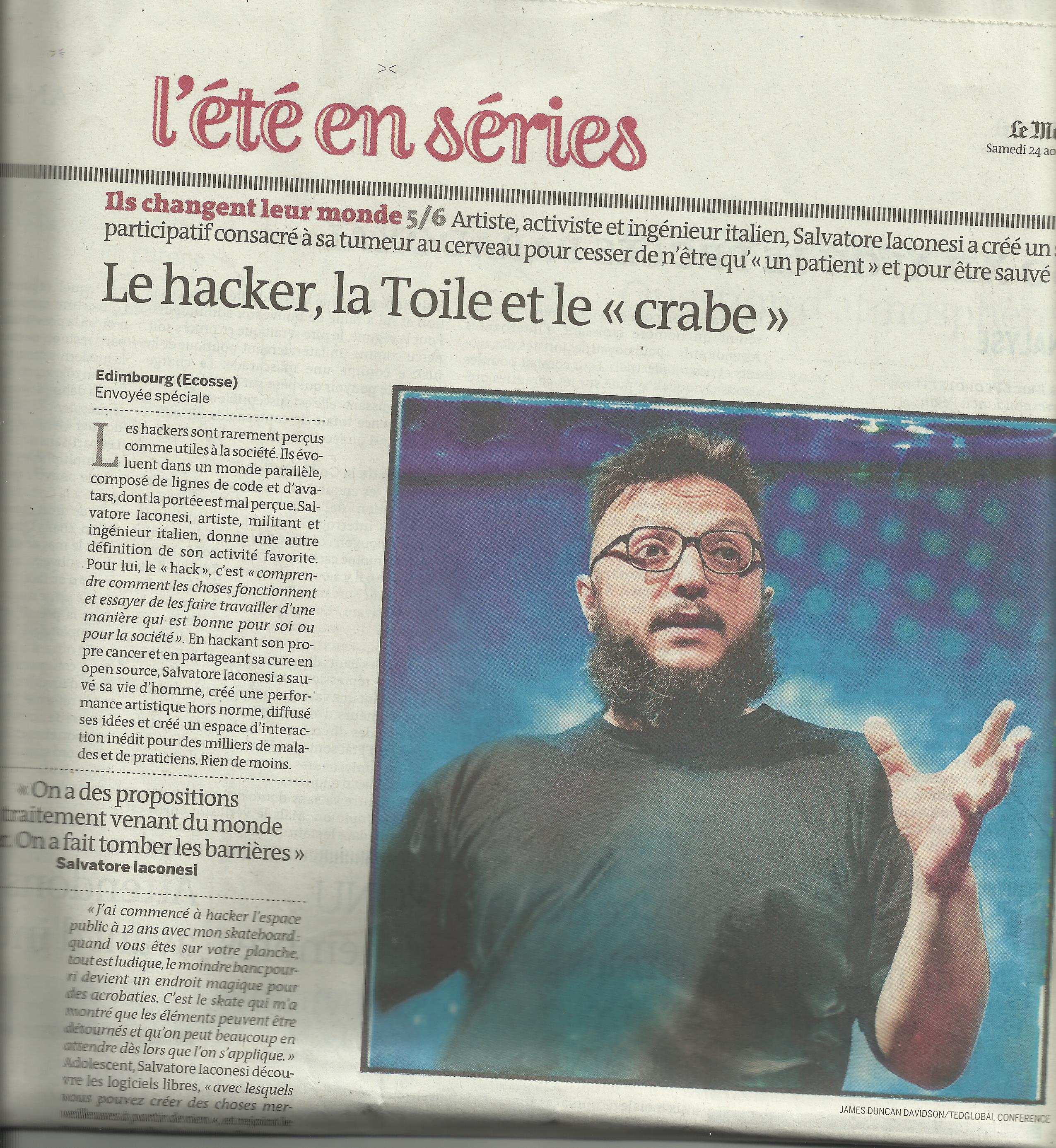 La Cura on Le Monde